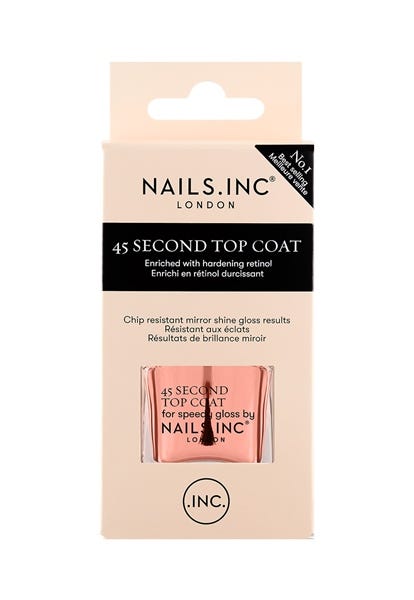 Nails Inc 45 Second Top Coat Glossy Finish With Retinol Nail Polish