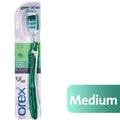 Orex Twisted Trilobal Toothbrush Medium Bristles Ergonomic Non-Slip Handle 1 Pc