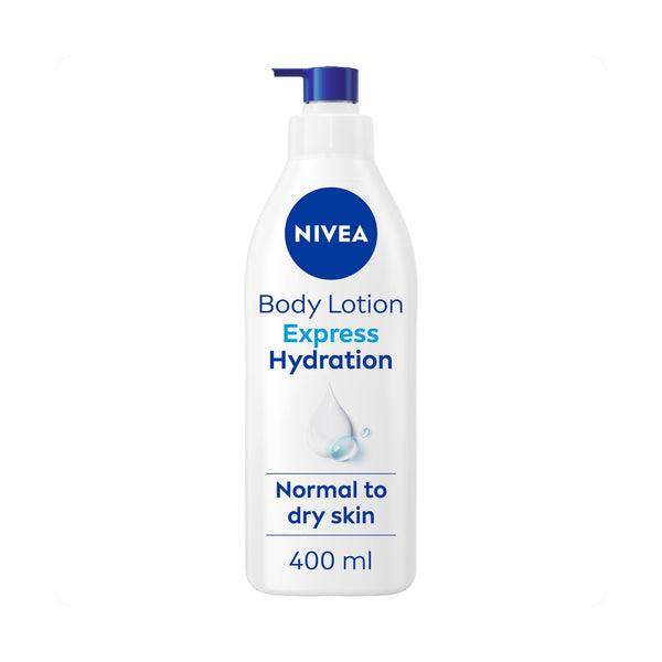 NIVEA Express Hydration Body Lotion Sea Minerals Hydra IQ Normal to Dry Skin 400 ml