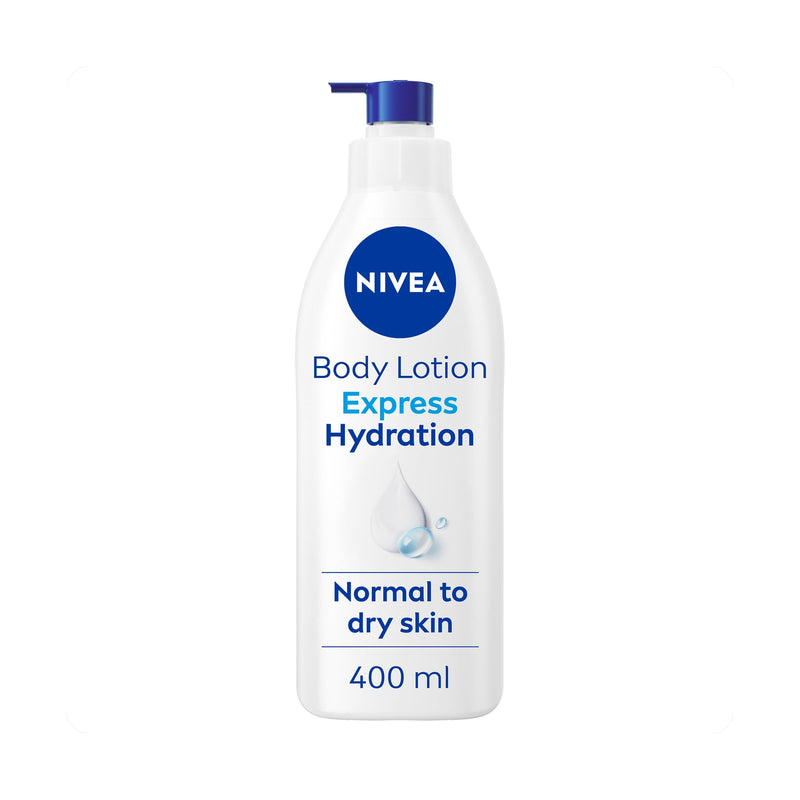 NIVEA Express Hydration Body Lotion Sea Minerals Hydra IQ Normal to Dry Skin 400 ml