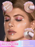 SHEGLAM Crystal Jelly Glaze Stick Shimmery Highlighter Starlit Silver