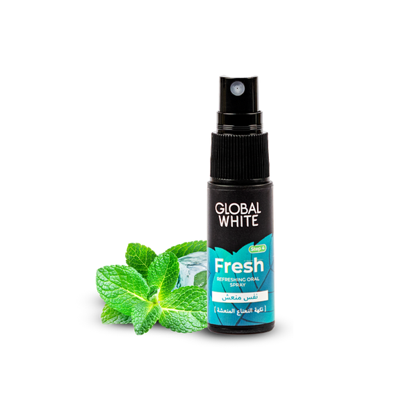 Global White Mint Fresh Breath Spray with Xylitol, 15 ml