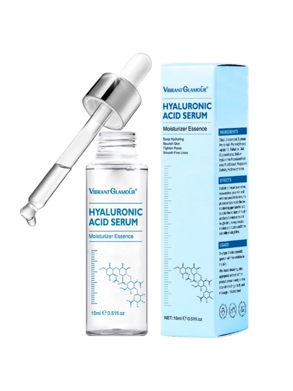 Vibrant Glamour Hyaluronic Acid Serum Hydrating Lightweight Formula 15ml