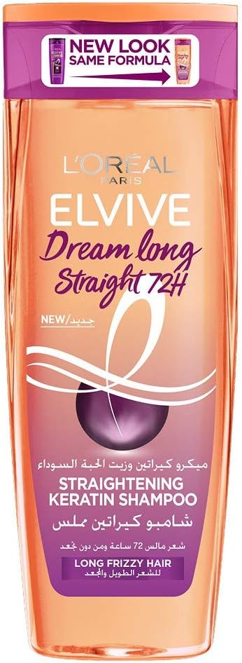 Elvive Dream Long Straight Keratin Shampoo Smoothing Anti-Frizz Care 400ml