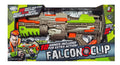 Hip Shot Falcon Clip Blaster Toy with 10 Darts, Automatic Shooting, 75-Foot Range