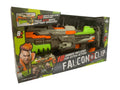 Hip Shot Falcon Clip Blaster Toy with 10 Darts, Automatic Shooting, 75-Foot Range