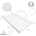 Moon Organic Changing Mat Quilted Waterproof White