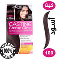 L'Oreal Paris Casting Creme Gloss Semi-Permanent Cream Hair Color Ammonia-Free Black Licorice 100
