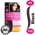 L'Oreal Paris Casting Creme Gloss Semi-Permanent Cream Hair Color Ammonia-Free Black Licorice 100