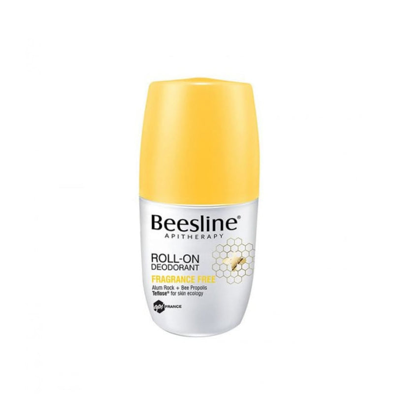 Beesline Roll-On Deodorant Fragrance-Free Alum Rock Bee Propolis 50 ml