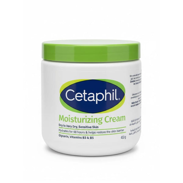 Cetaphil Moisturizing Cream Rich Hydration for Dry and Sensitive Skin 453 g