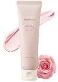 Aromatica Reviving Rose Infusion Cream Cleanser, Hydrating Vegan Facial Wash