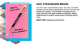 L.A. COLORS Pro Duo Eyeshadow Brush Dual-Ended Synthetic Vegan Makeup Brush