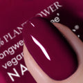 Nails.INC Plant Power Nail Polish 21-Free Vegan Rich Burgundy