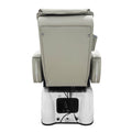 Salon System Gray Pedicure Massage Chair with White Jacuzzi Tub and Remote Control