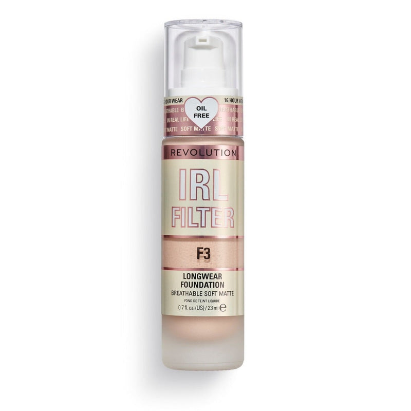 Revolution AR Filter Longwear Foundation Liquid Full Coverage F3