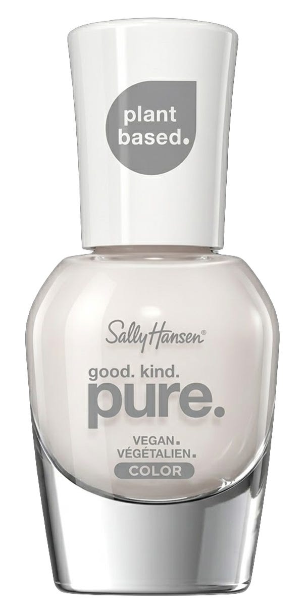 Sally Hansen Good.Kind.Pure Nail Polish 16-Free Vegan High-Shine White Tea 10 ml