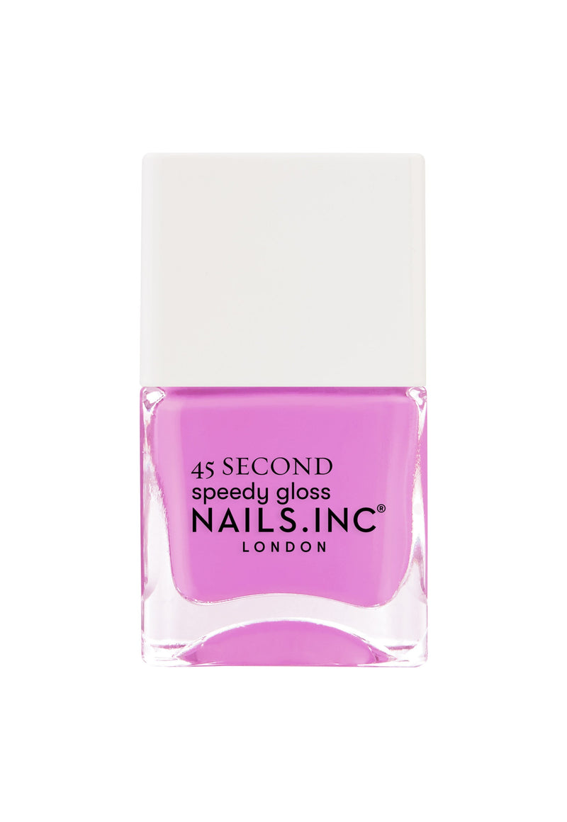Nails Inc 45 Second Speedy Gloss Nail Polish Hexanal Believe Me in Brixton Warm Lilac