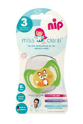 Nip Miss Denti Silicone Soother Green Fox