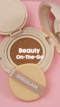 Sheglam Lock & Go Long-Lasting Cushion Foundation Soft-Matte Golden