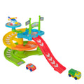 Teamsterz Tiny Raceway Playset with 3 Cars, Spiral Track, Speed Ramp, Parking Bays and Helipad