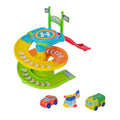 Teamsterz Tiny Raceway Playset with 3 Cars, Spiral Track, Speed Ramp, Parking Bays and Helipad