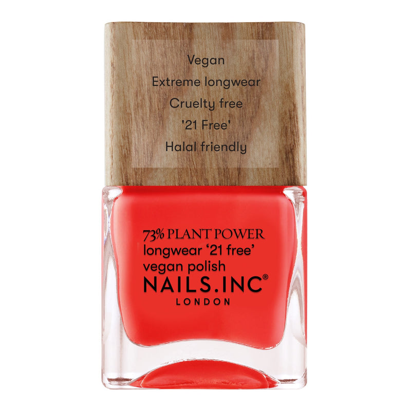 Nails.INC Plant Power Time For A Reset Plant-Based Quick-Dry Nail Polish Warm Coral