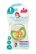 Nip Miss Denti Silicone Orthodontic Soother Green Fox