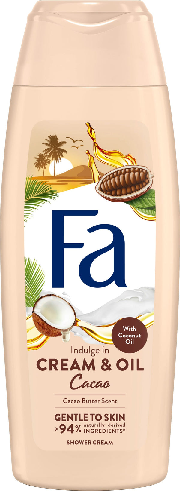 Fa Shower Cream Cocoa Butter & Coconut Oil Cream Cleanser 250 ml