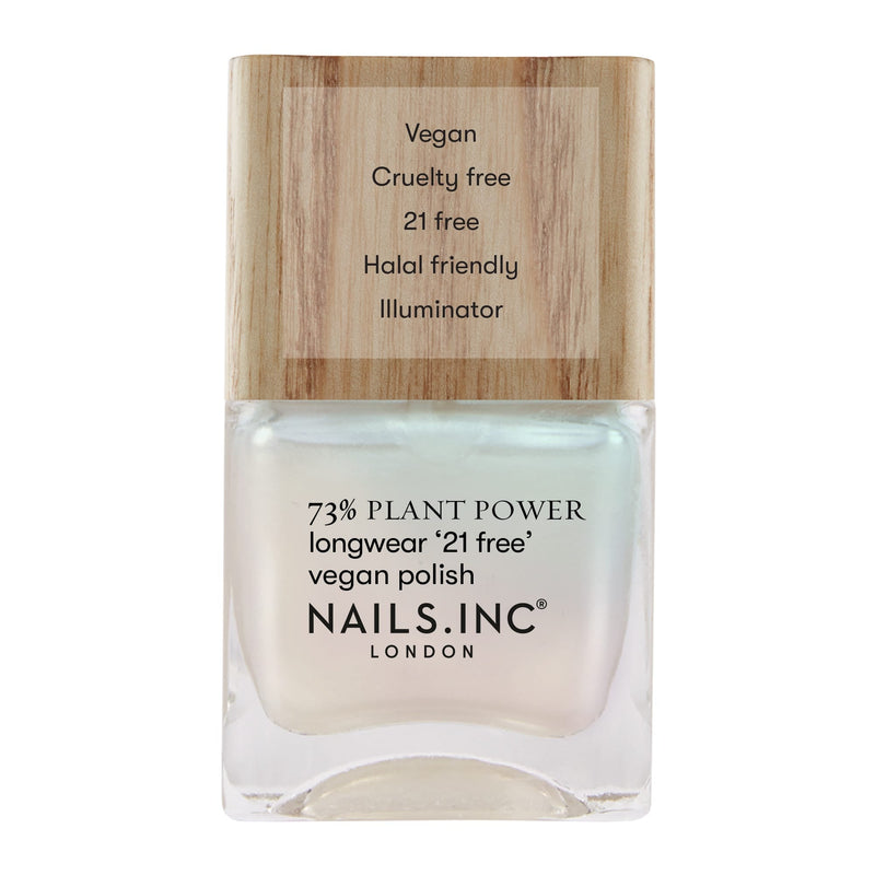Nails.INC Plant Power Nail Polish Sheer Pearlescent Nail Illuminator Glowing Somewhere