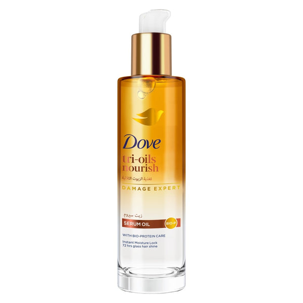 Dove Tri Oils Nourish Hair Serum Oil, Nourishing Hair Oil, 95 ml
