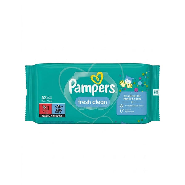 Pampers Baby Clean Fresh Wipes Gentle Cleansing 52 Wipes