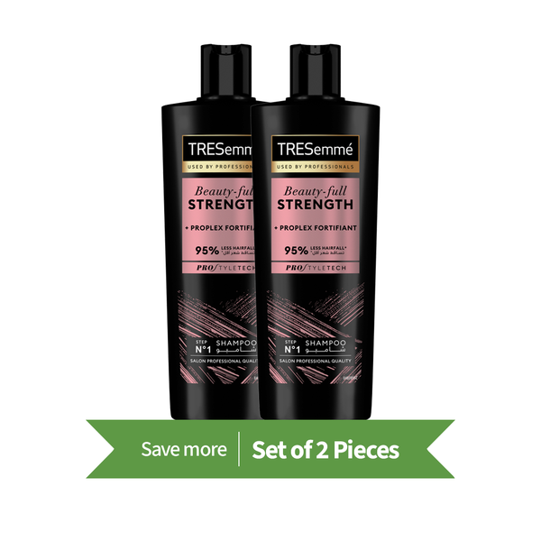 TRESemme Strength & Fall Control Shampoo Liquid Biotin Formula Twin Pack 400ml