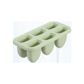 Inochi Kari Bunny Ice Cream Mold Set, 6 Compartments, Avocado Green, BPA-Free