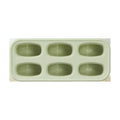 Inochi Kari Bunny Ice Cream Mold Set, 6 Compartments, Avocado Green, BPA-Free