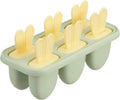 Inochi Kari Bunny Ice Cream Mold Set, 6 Compartments, Avocado Green, BPA-Free