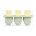 Inochi Kari Bunny Ice Cream Mold Set, 6 Compartments, Avocado Green, BPA-Free
