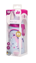 Nip Kids Water Bottle Push-Pull Lid with Vent Unicorn 330 ml