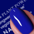 Nails.INC Plant Power Inner Peace of Me Cobalt Blue Nail Polish, 21-Free Vegan Formula