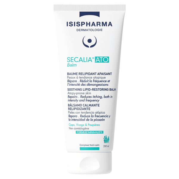 Isispharma Secalia Ato Soothing Lipid-Restoring Body Balm, Lightweight Formula, 200 ml