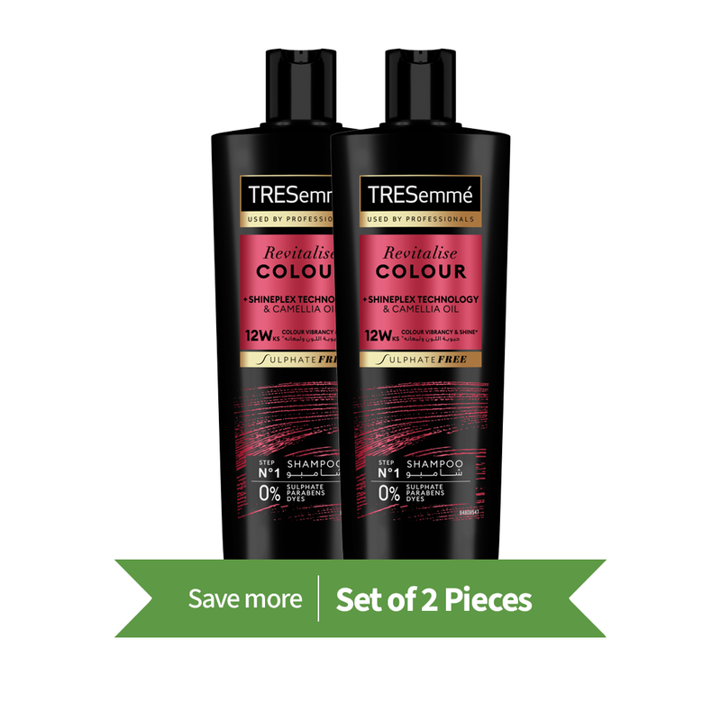 TRESemme Revitalise Colour Shampoo Liquid with Camellia Oil 350ml Twin Pack