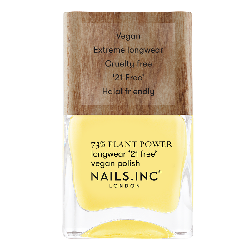 Nails.INC Plant Power Planet Perfect Nail Polish, Lemon Yellow, 21-Free Vegan Formula