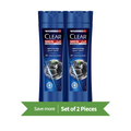 CLEAR Men Deep Cleanse Shampoo Liquid Gel Activated Charcoal Mint Twin Pack 400ml