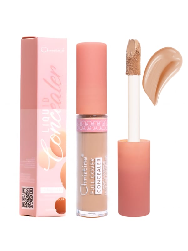 Christine Concealer Full Coverage Waterproof Natural Matte Finish Shade 14, 15 ml