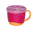 Nip 2-in-1 Toddler Snackbox & Drink Cup Pink 250ml Microwave Safe