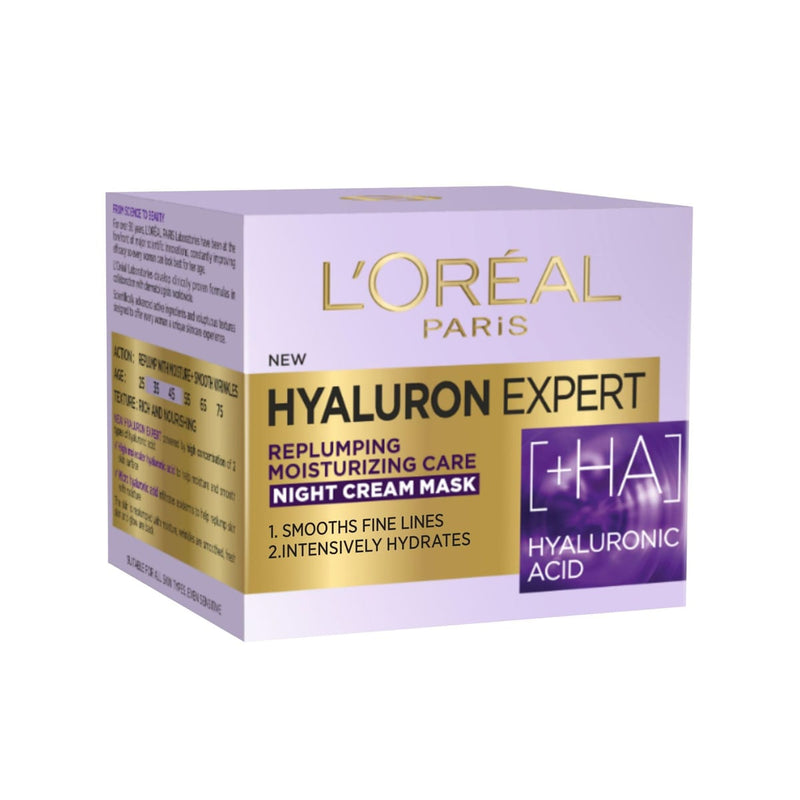 L'Oreal Paris Hyaluron Expert Night Cream Replumping Hyaluronic Acid 50 ml