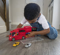 Teamsterz Metro City Truck Carry Case with 4 Die-Cast Cars, 12-Car Storage
