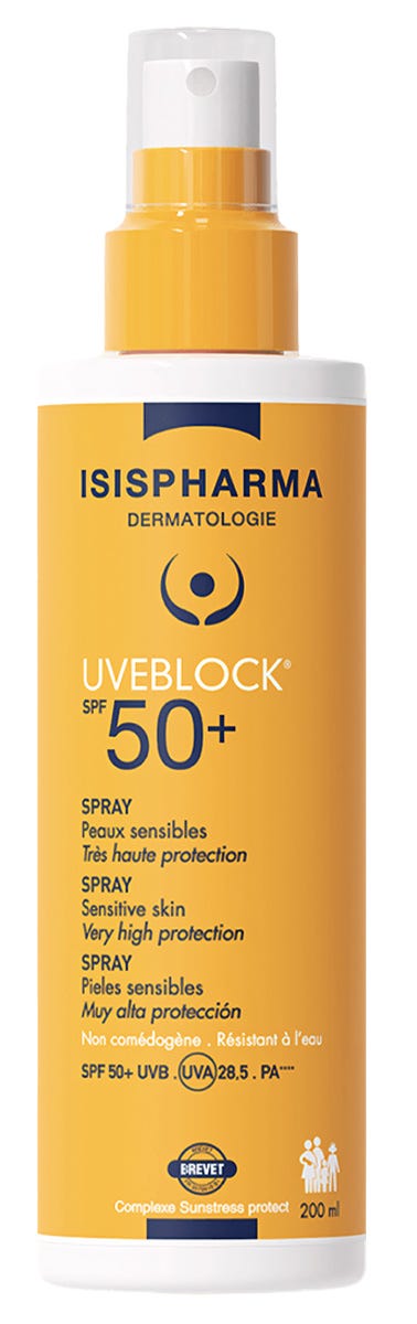 Isispharma Uveblock SPF50+ Body Milk Sunscreen Broad-Spectrum Water-Resistant 200 ml
