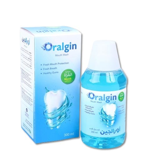 Oralgin Myrrh Oil Mouthwash Liquid Mint Flavor 300ml
