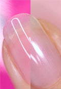 Nails.INC Glow Naturale Nail Polish Duo, Sheer Pink and Pearlescent Pink, Longwear Glossy Finish